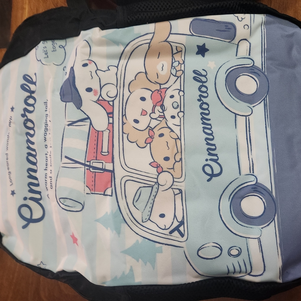 Cinnamoroll Backpack with Cute Characters and lunchtote